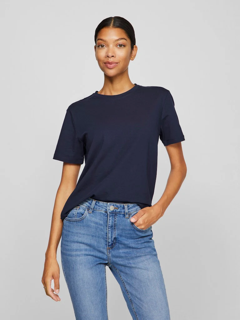 Nora Short Sleeve Tee | Navy Blazer - Image 2