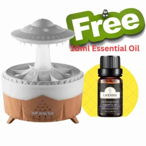 350ml Rain Cloud Remote Control Oil Diffuser Humidifier for Bedroom, Office & Desk